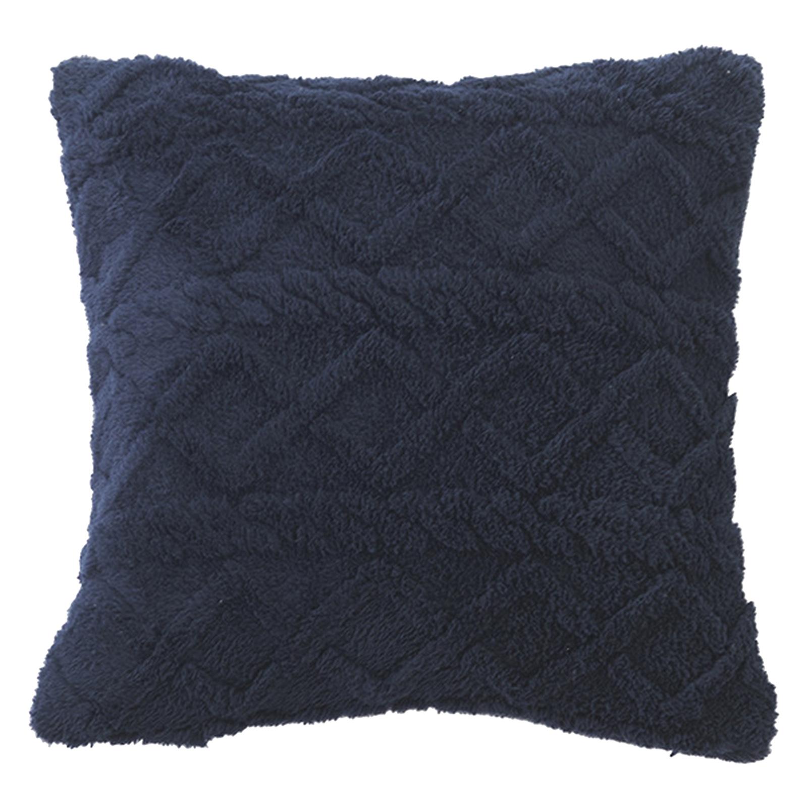 Наволочка однотонная защитная без морщин уютная гостиная диван украшение наволочка товары для дома 45x45cm темно-синий 749₽