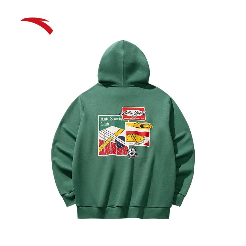 Anta Men s Retro Loose Hooded Sweatshirt S (165)