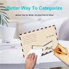 Acrylic Envelope Container Mail Organizer Wall Mounted Letter Sorter for Offices