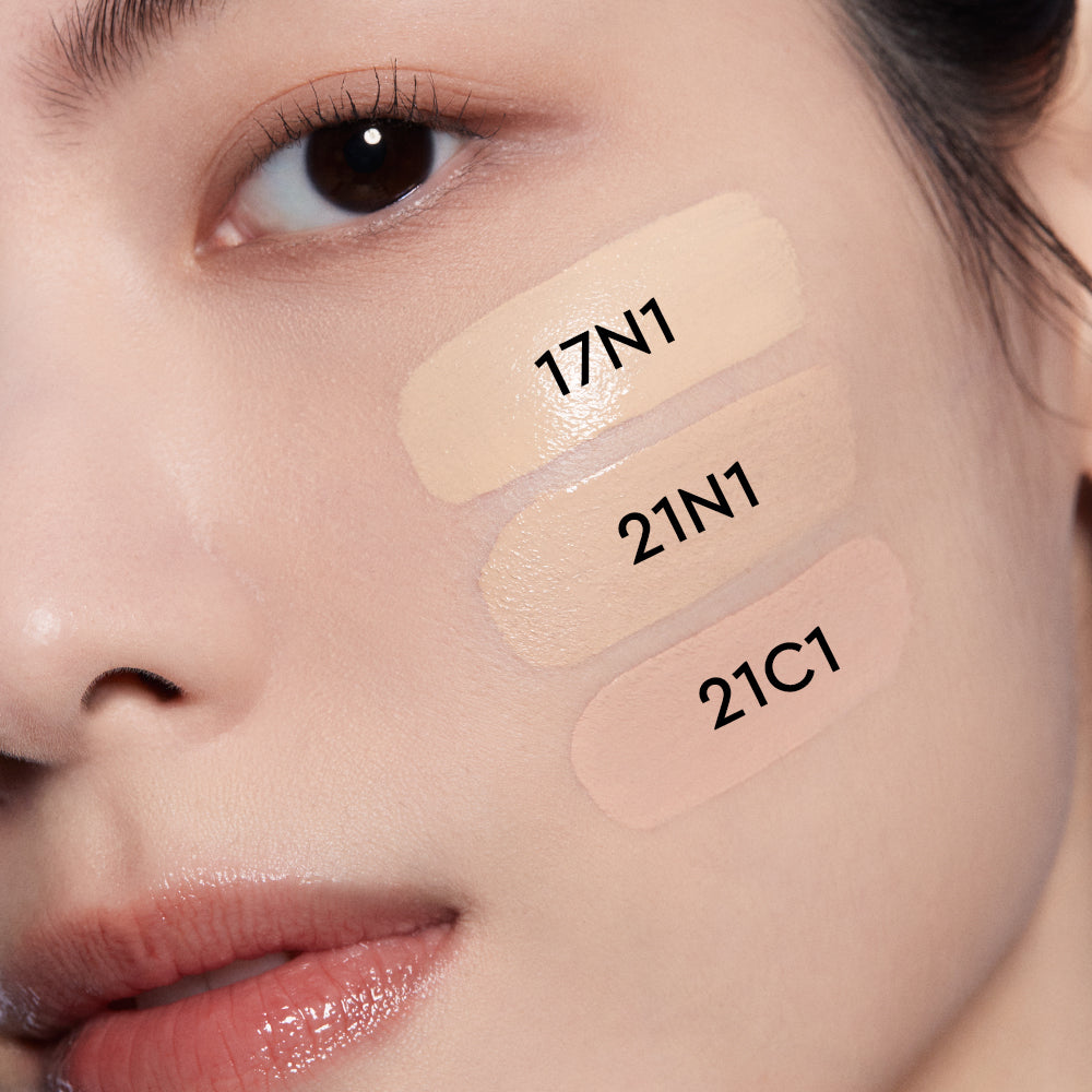 Hera Fond de teint cushion noir Couvrance 24H SPF 34/PA++15g  #21C1 Vanille Rosé