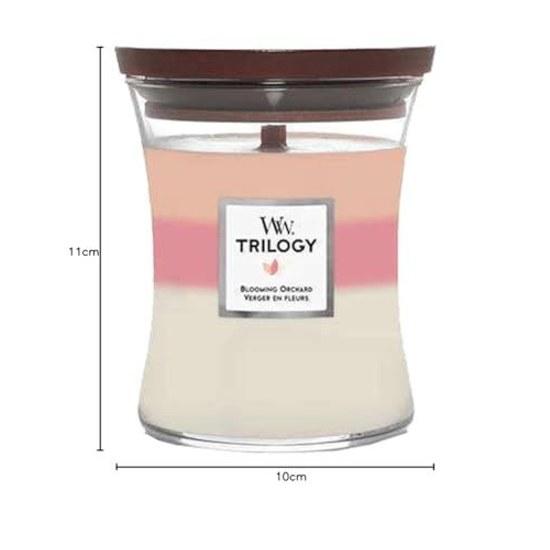 WoodWick TRILOGY JARS M Size BLOOMING ORCHARD Aroma Candle