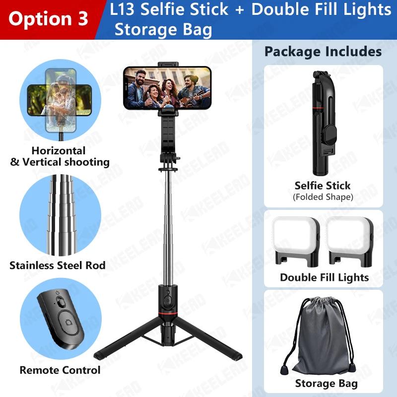 Wireless Selfie Stick for Smartphone, 44 Inch Tripod with Bluetooth Remote, Portables Foldable Stand for Vlog Shooting Record