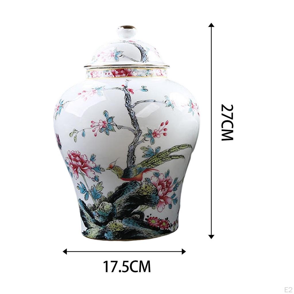 Zázvorová sklenice tradiční porcelánová chrámová váza na květiny pro domácí stolek