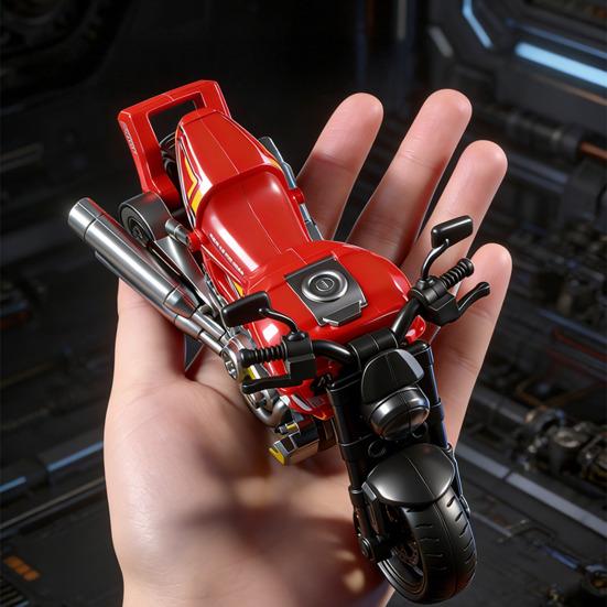 Transforming Robot Motorcycle Toy Movable Joints Educational Transformable Motorbike Deformation Robot Model Toddlers Boys Birthday Gift