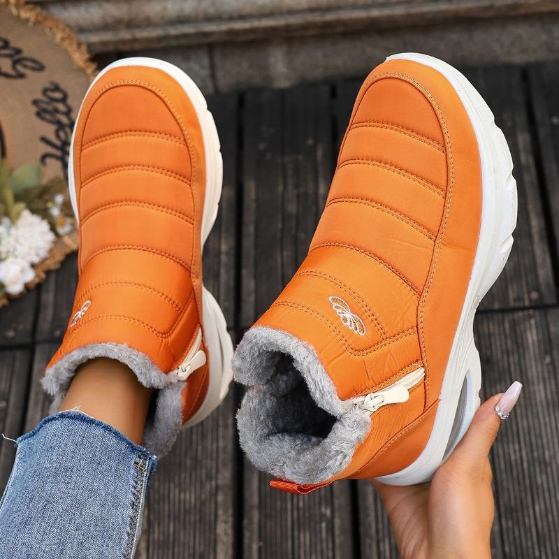 Cotton shoes women's new large size air cushion snow boots outdoor cold-proof men's and women's velvet thickened cotton boots