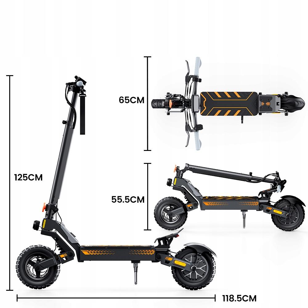 Electric Vehicle Foldable W10-DZ Off-Road 2026 10" 800W 40km 15Ah Up To 150KG with App