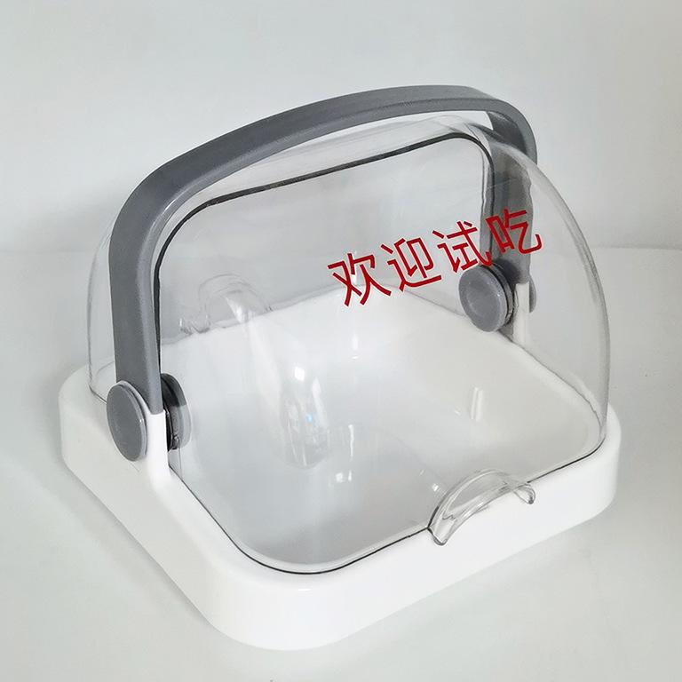 Fruit Tasting Box with Lid - Round Transparent PC Display Tray