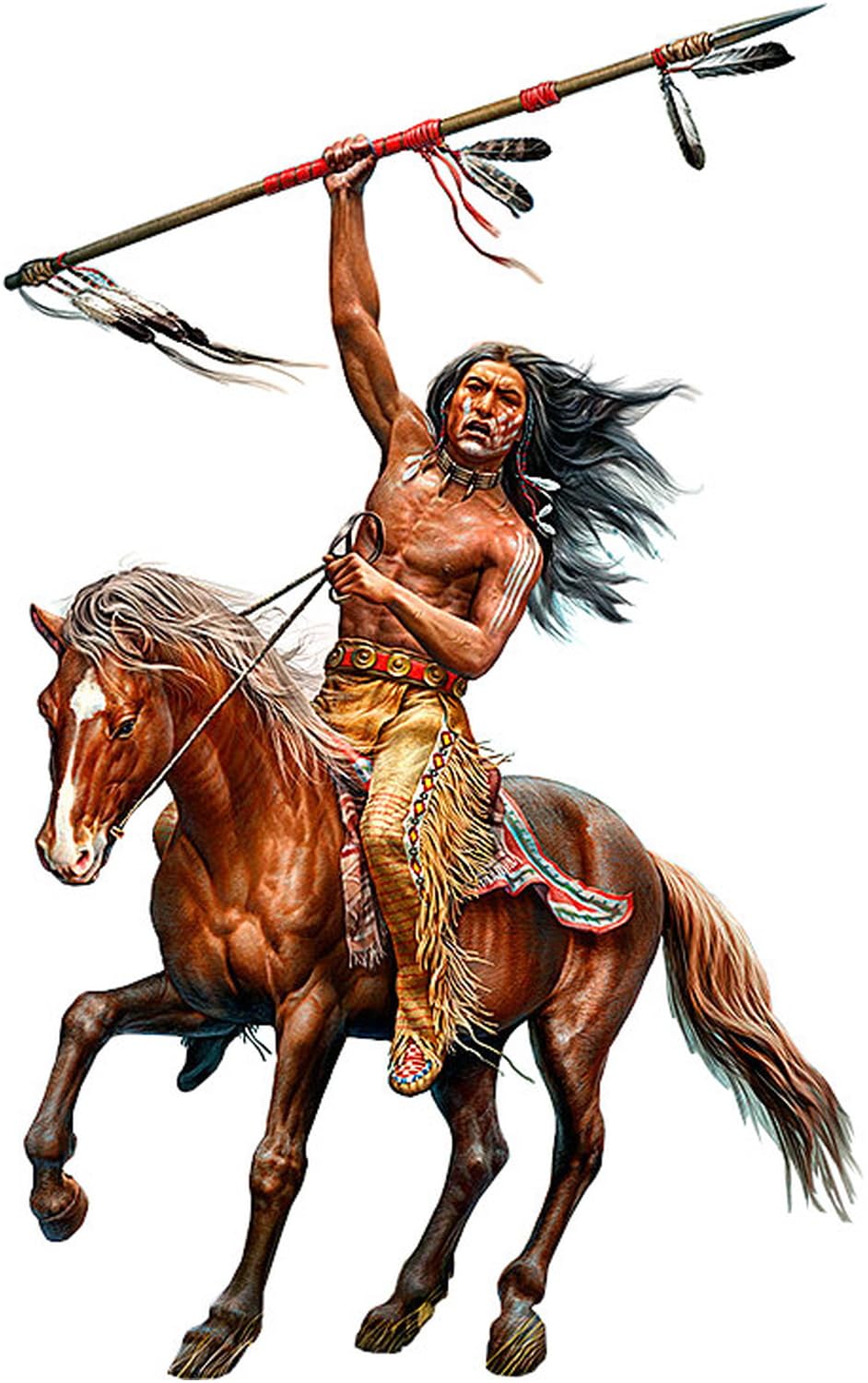 

Master Box Indian Series Warrior Running Bear with 1 Horse Plastic Model MB24048 1/24
