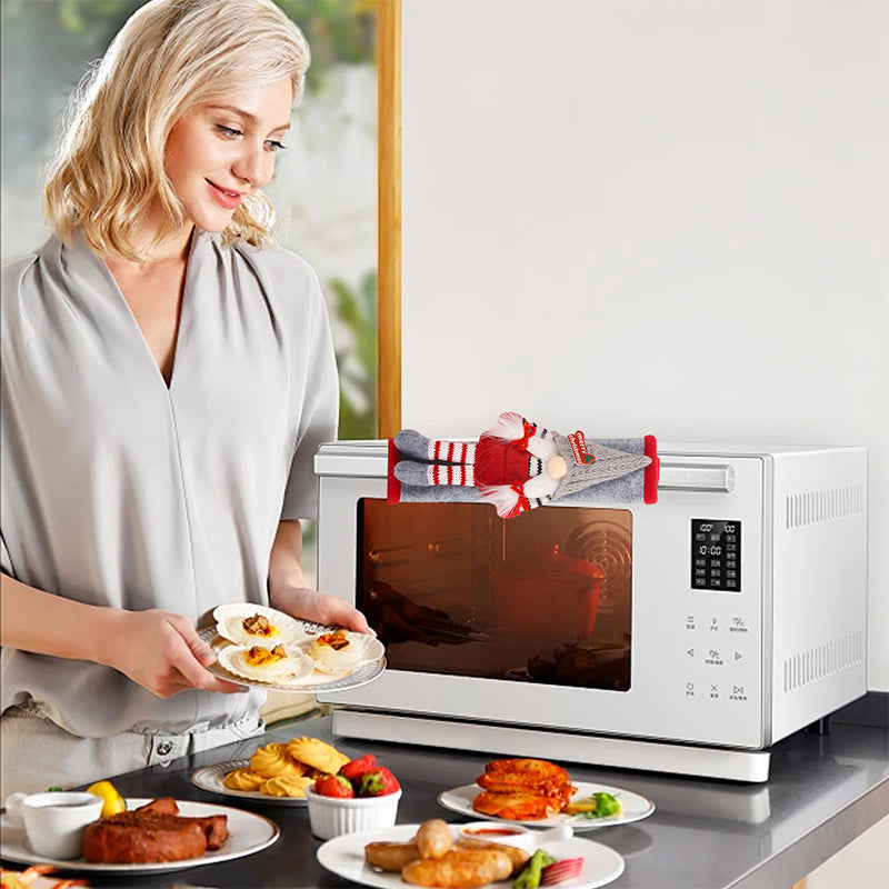 2025 Christmas Refrigerator Door Handle Cover Handle Protector Christmas Home Decorations Kitchen Appliance Decoration Cover