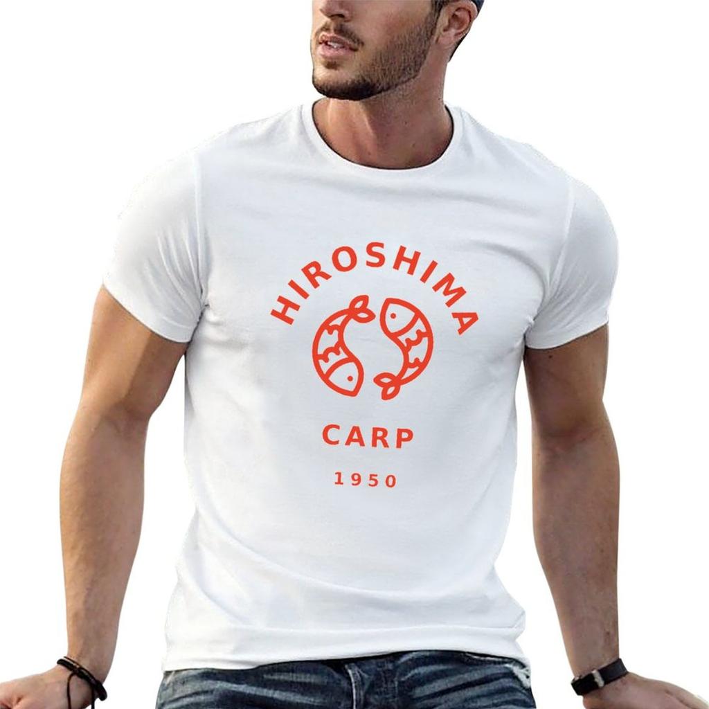 Hiroshima Carp Japanese Baseball Classic T Shirt TShirt Classic Crew Neck Cotton TShirt