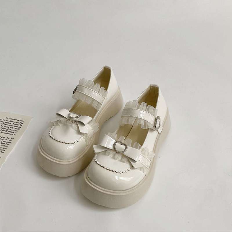 Japanese Jk Sweet Little Leather Shoes Women's Summer Cute Platform Lolita Lolita Soft Sister Shoes Lace Mary Jean Shoes