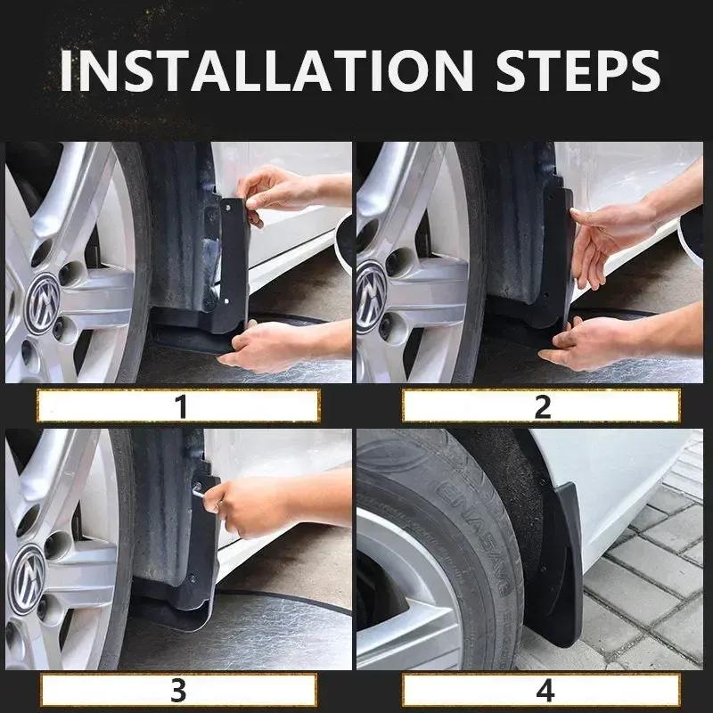 4 pcs Car Mudguards for For Honda HR-V HRV E EL 2022 2023 2024 Fender Mudflaps Splash Guards Mud Flaps Accessory