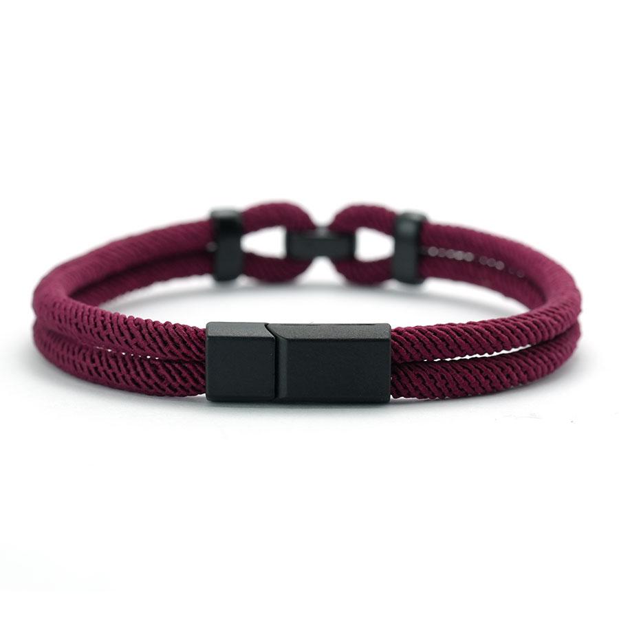 Handmade Mens Fashion Rope Bracelet A Grade 4mm Milan String With Magnetic Clasp 6 Colors Wrap Braided Cord Chain Braslet Homme