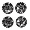 1.9in RC Beadlock Wheel Rims Reusable Stable Grip Silver Black Precise Replacement For Traxxas TRX4