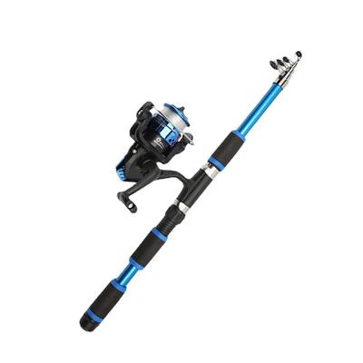 Fishing Pole Set Full Kits With Telescopic Portable Fishing Rod And Spinning Reel Baits Hooks Travel Pole Set