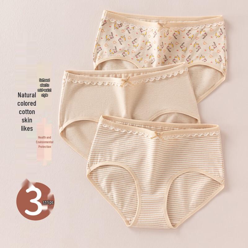 

Women s Mid-Waist Cotton Panty 3-Pack L