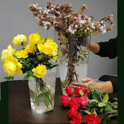 Luxury Clear Acrylic Flower Shop Storage Bucket - Durable, Drop-resistant, Deep Water Design for Arranging and Displaying Flowers