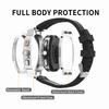 Metal Case Rubber Band For Samsung Watch 8 40mm 44mm 8Classic 46mm Luxury Modification Kit  For Watch 8 Refit Kit Accessories