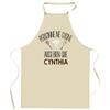Kitchen Apron - Custom Model (ex: CYNTHIA) - Breton Impression - Resistant Cotton - Adjustable Ties