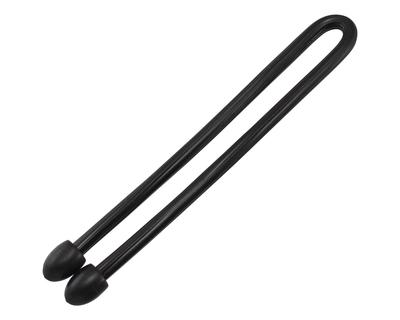 Hikari Co., Ltd. Resin-Coated Colorful Free Tie, 300x4mm, Black, Pack of 2, KFRT304-1