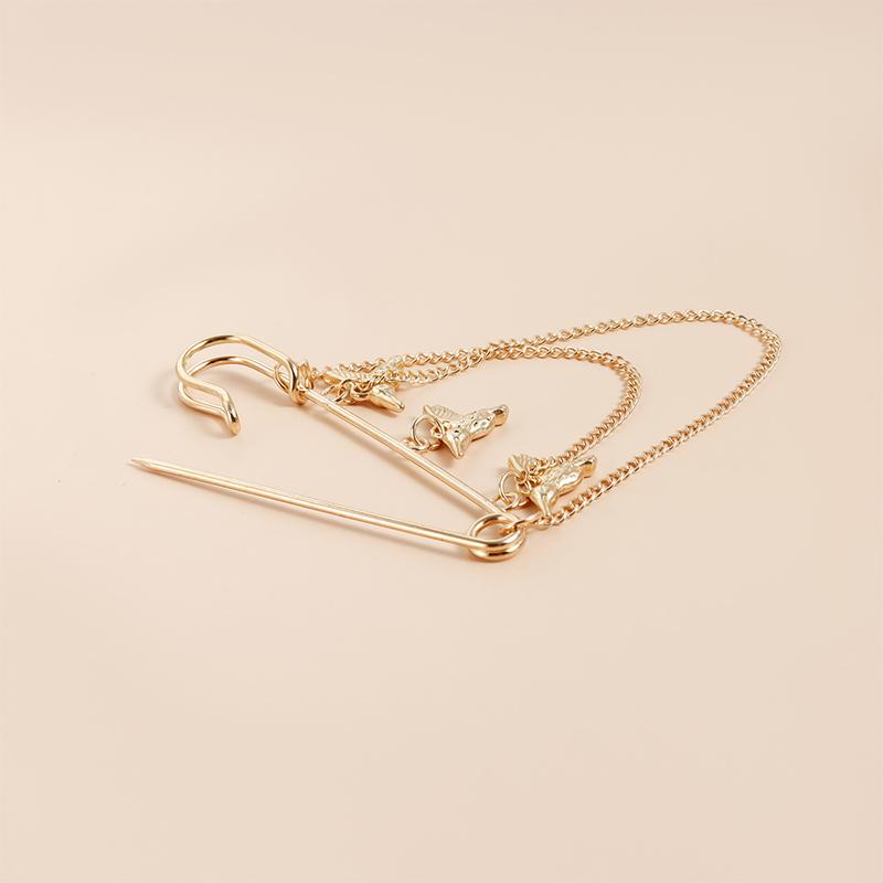 Elegant Pearl Chain Tassel Brooch Fashion Women Clothing Decor Accessories Jewelry Pin Pants Waist Adjust Pins Bag Pendant Gifts