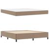 Bed Frame with Mattress Cappuccino 180 x 200 cm Fabric