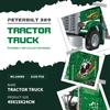 Non-Toxic Static Version Diy Trailer Truck Front Model Building Block Technical Educational Assembly Toy Bricks For Children Holidays Gifts