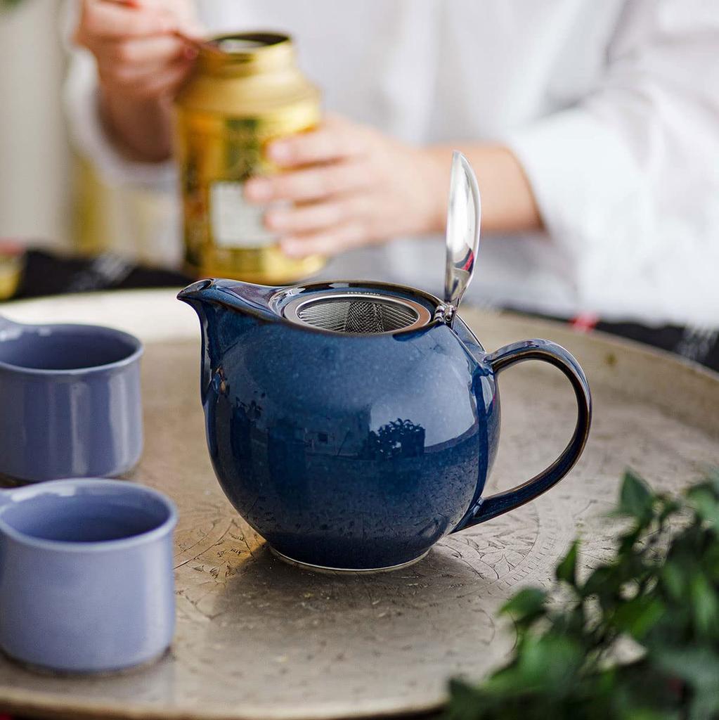 ZERO JAPAN Universal Teapot for 7 People, BBN-06, JB Jeans Blue, W194×D140×H124mm