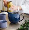 ZERO JAPAN Universal Teapot for 7 People, BBN-06, JB Jeans Blue, W194×D140×H124mm