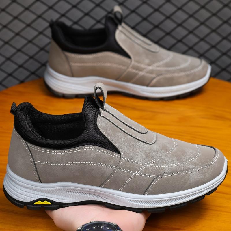 Men's shoes spring new versatile single shoes hiking shoes soft sole casual trend walking shoes
