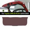Car Rear Trunk Tailgate Anti-kick Protective Mat Leather Decoration Pad For Toyota CHR CH-R CH R 2018 -2024 Accessories
