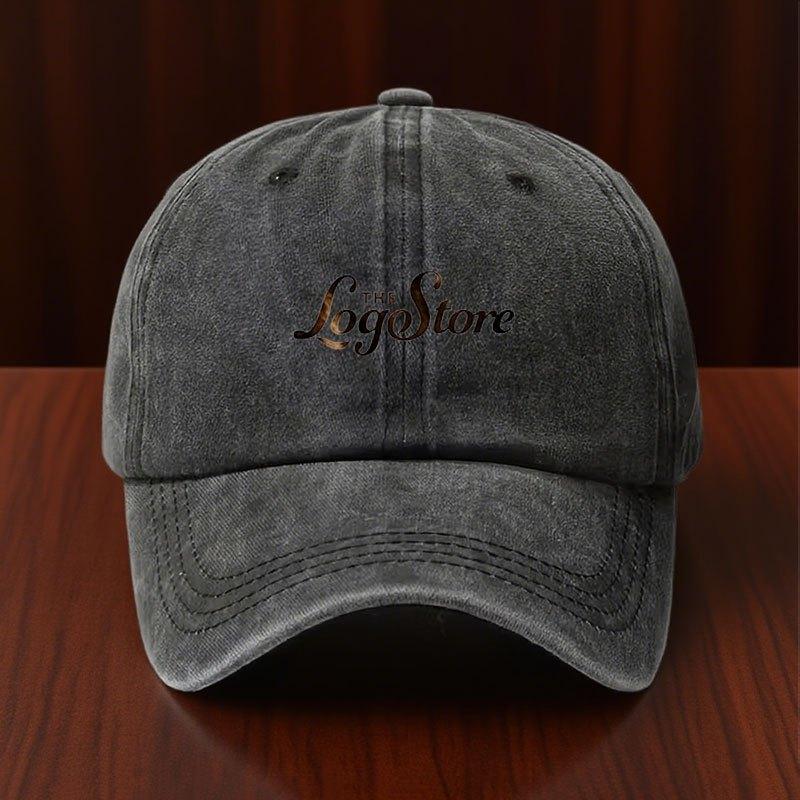 Baseball Cap Vintage Distresseded Adjustable Curved Brim Casual Daily Wear Sun Hat Men Vintage Washed Cotton All-Match Trendy For Daily