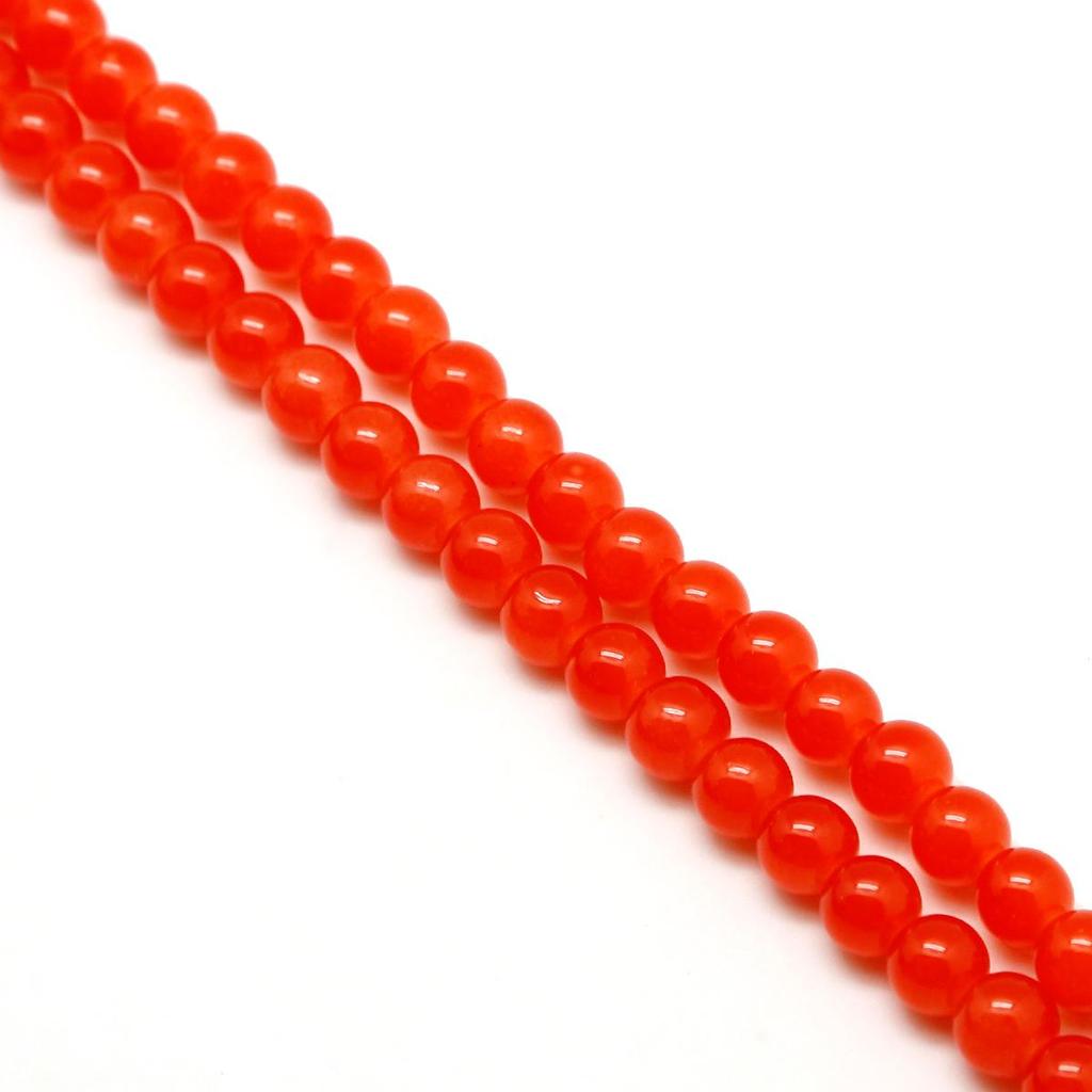 1 faixa/pacote 4/6/8/10mm contas de vidro multicoloridas faça você mesmo pulseira colar brincos acessórios de joias