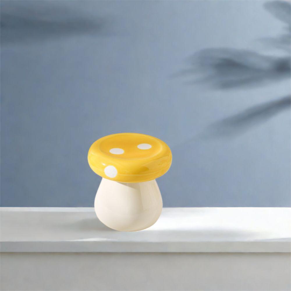 Dust-proof Dental Floss Storage Bottle Ceramics Toothpick Dispenser  Dressing Table