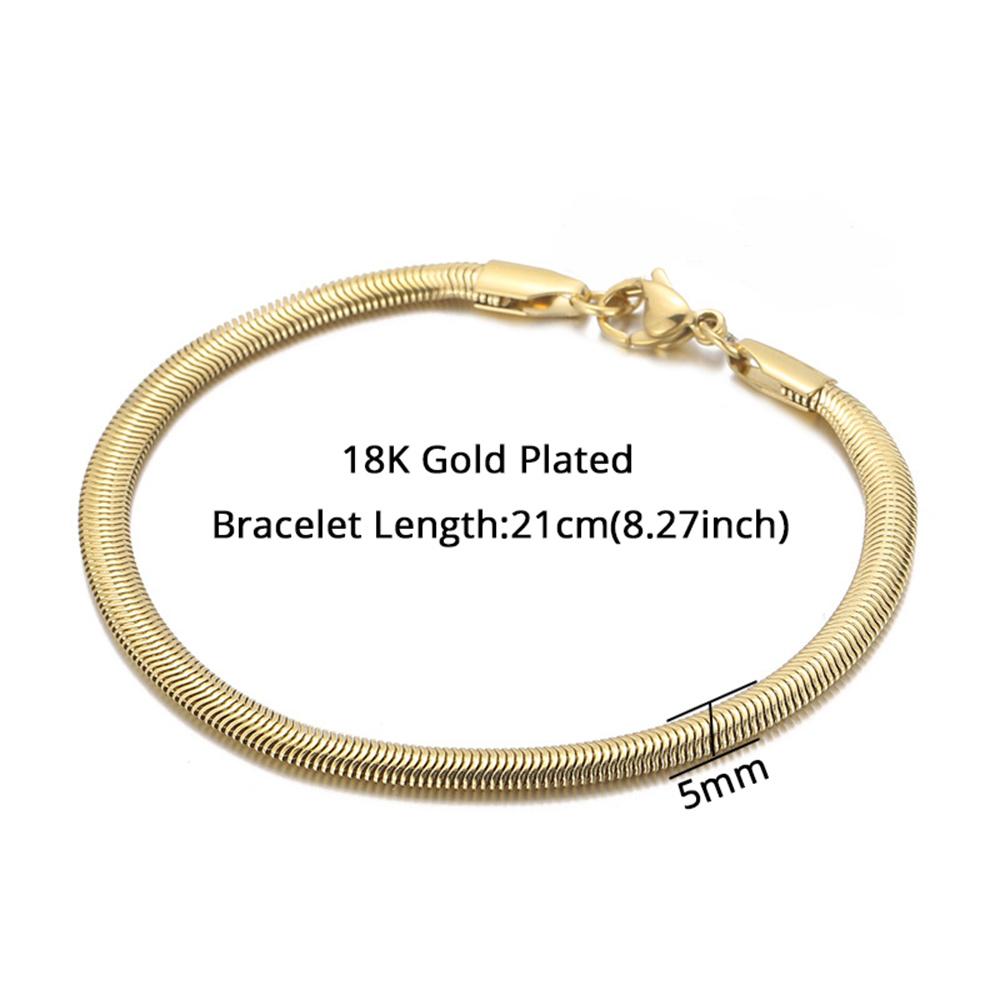 5/12MM New Trendy Thick Cuban Chain Men Bracelet Classic Silver Gold Plated Chunky Chain Bracelet For Men Women Jewelry Gift