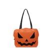 Portable Halloween Tote Bag Large Capacity Pu Leather Pumpkin Shoulder Bag Creative Quirky Dem Messenger Bag Festival
