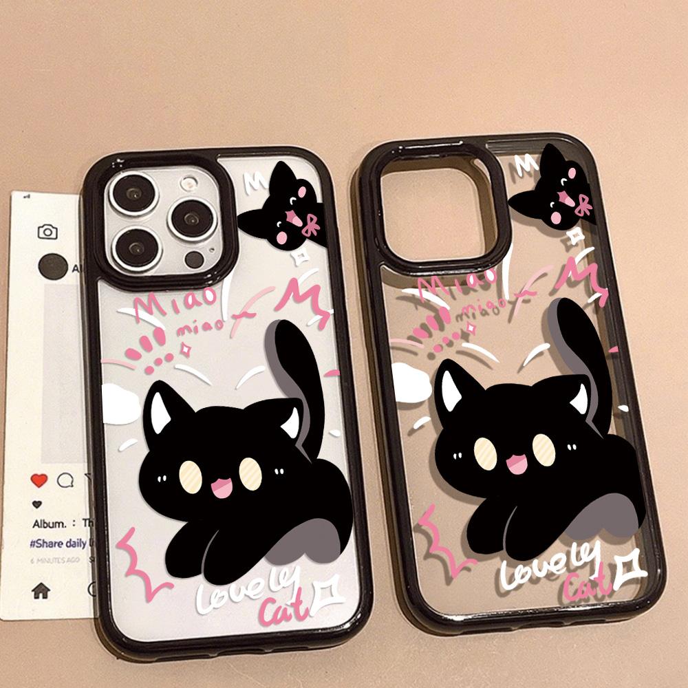Acrylic Phone Case for iPhone 11 12 13 14 Pro 12 14 16 Pro Max for Samsung A16 A36 A56 S24 FE High-quality Painted Anti-fall Mobile Phone Case