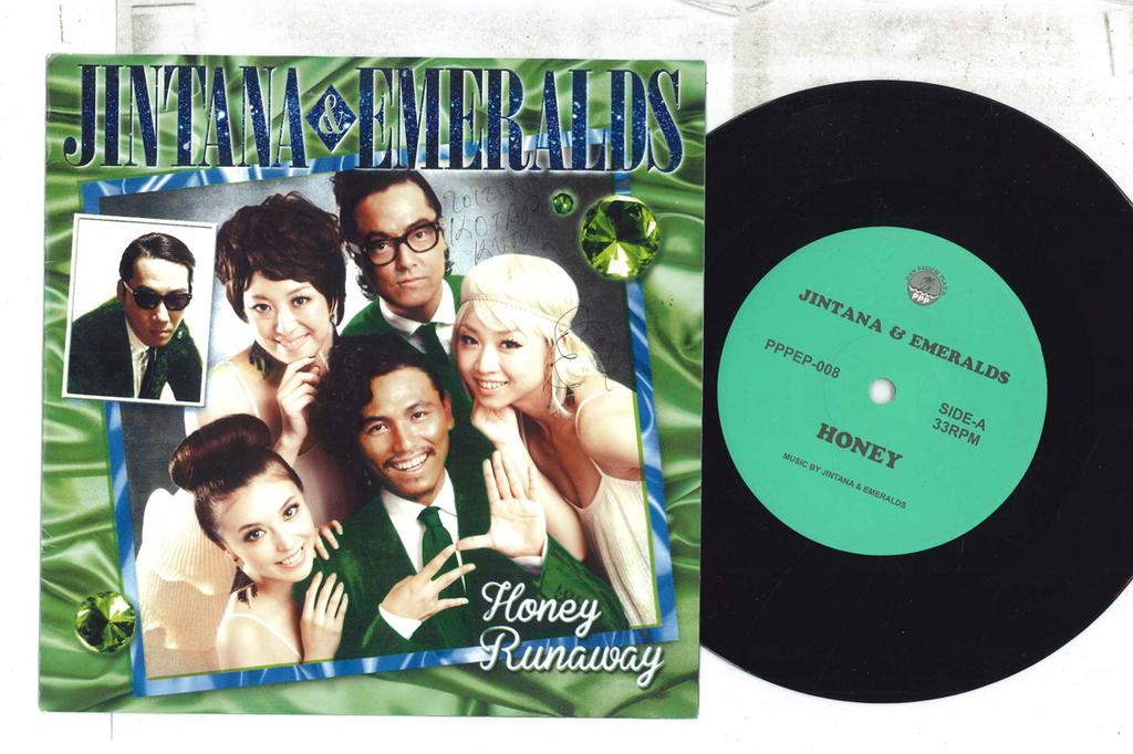 7inch Record JINTANA & EMERALDS - Honey / RUNAWAY PPPEP008 PAN PACIFIC PLA 2012 Japan Japanese Pop/Rock Used