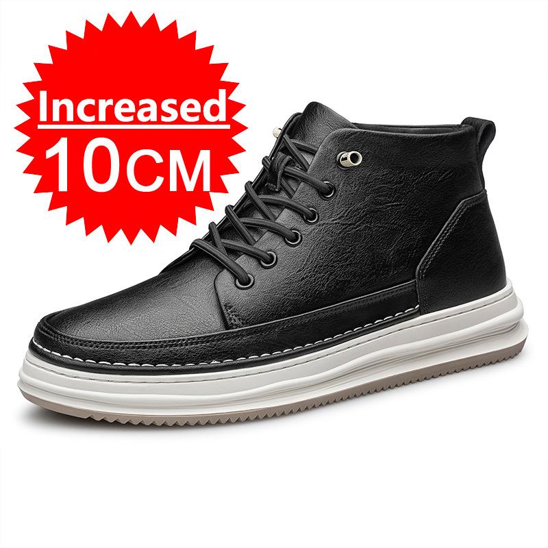 

Новая мужская обувь для увеличения роста, кроссовки, обувь для мужской 10 см, спортивная, повседневная, невидимое внутреннее увеличение на 8 см, белые лоферы 44