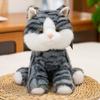 Cute Good Cat Plush Toys Children's Sleeping Comfort Pillow Striped Cat Home Decoration Birthday Gift