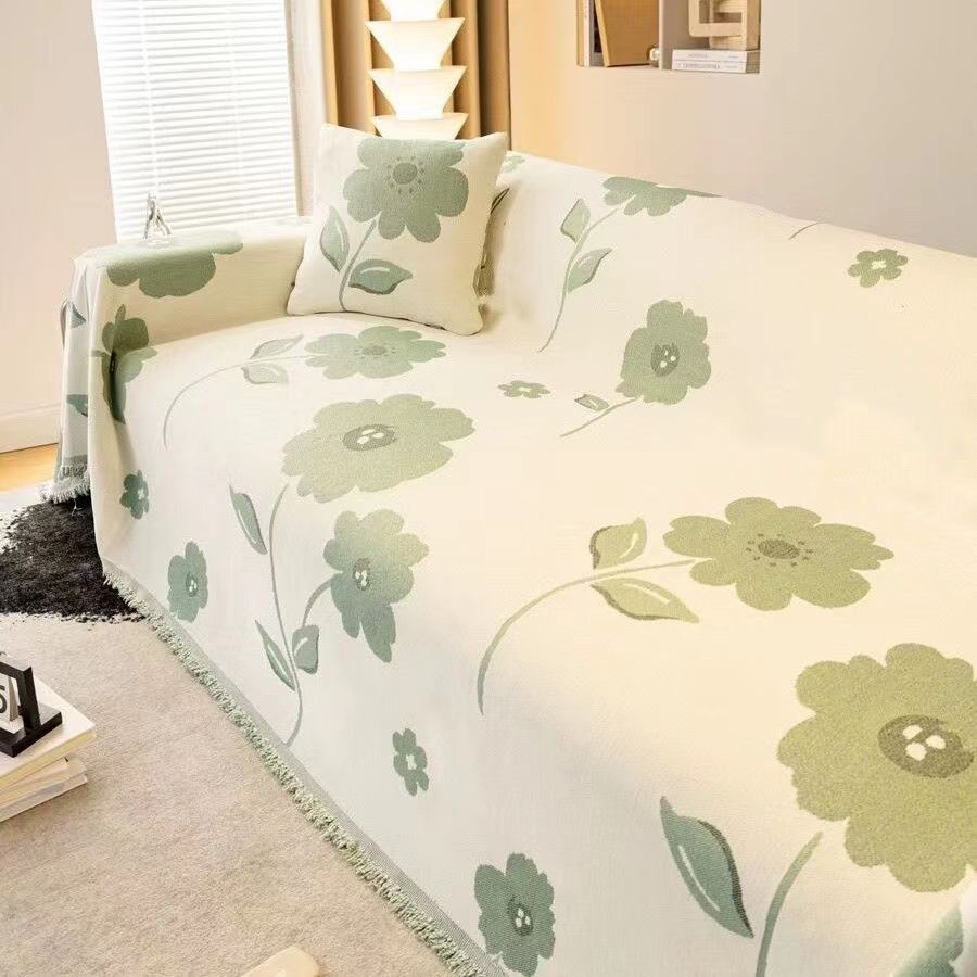 

Тканевое полотенце-чехол для дивана, защищающее от царапин кошек, универсальное для четырех сезонов, нескользящее, полностью закрывающее диванное одеяло 180 * 130cm (suitable for small single) (