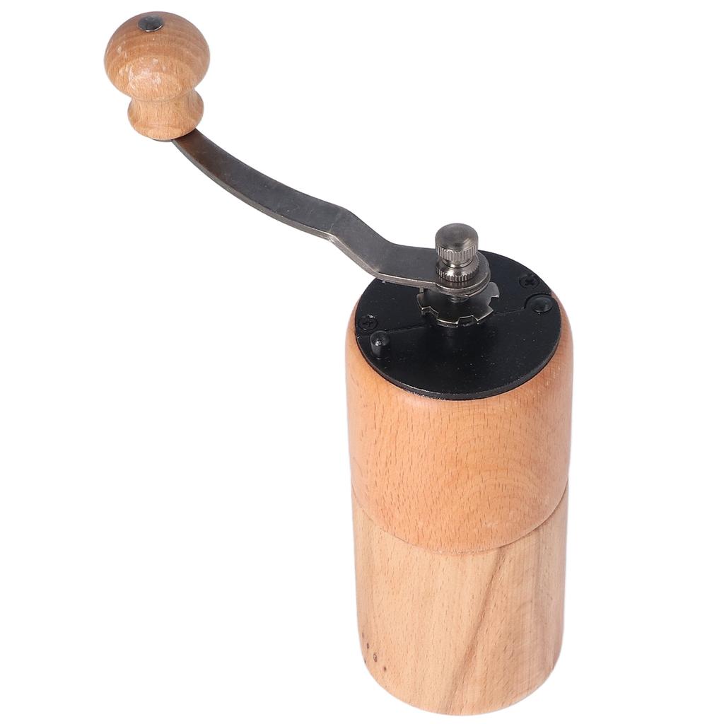 Manuelle Kaffeemühle Einstellbarer Mahlgrad Leise Tragbar Holz Handkurbel Kaffeemühle für Zuhause