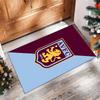 Tappeto in Velluto di Cristallo con Stampa Calcio Aston Villa, Comodo Assorbente d'Acqua Antiscivolo Tappeto per Pavimenti Interni