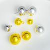 Gold-Plated Hollow Ball Pendant Beads for Jewelry: Necklace, Bracelet, Earrings - Various Sizes for DIY.