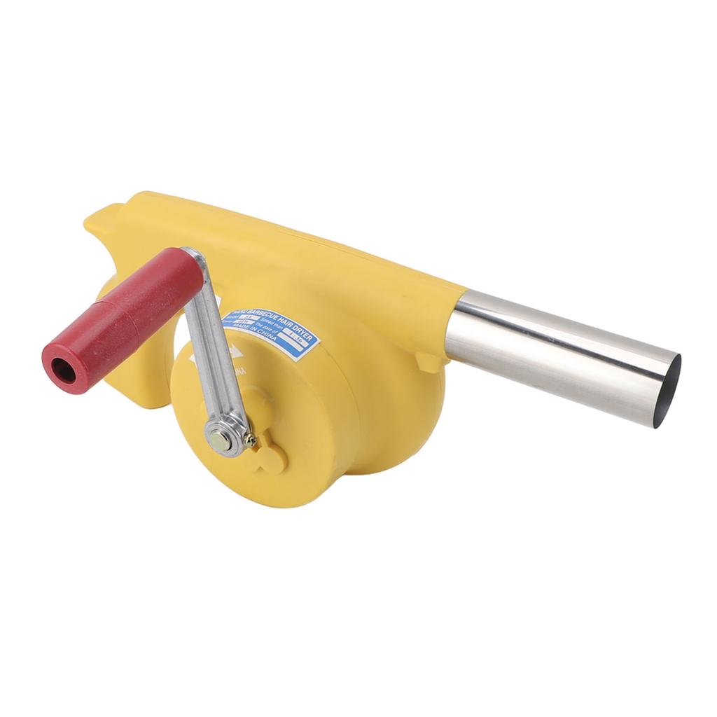 Handkurbel-Grillventilator, erhöht die Feuerkraft, tragbarer Grillluftventilator für Grillen im Freien