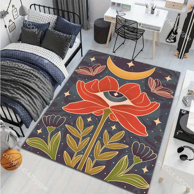 17 Styles Witchy Eye Painting Carpet for Living Room Bedroom Sofa Doormat Decor Sofa Table Area Rug Non-slip Floor Mat
