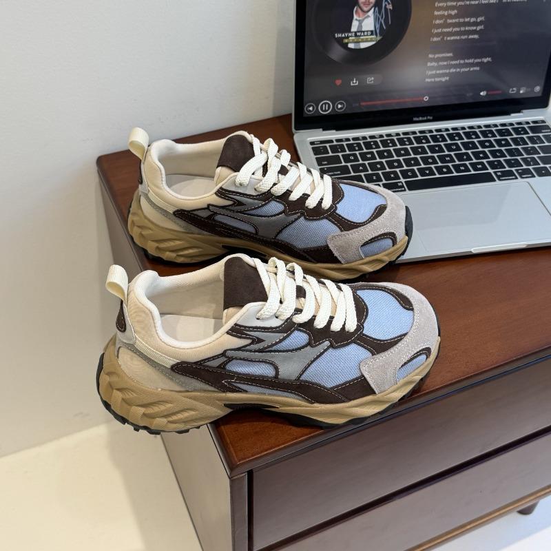 

New retro and old women s sports and leisure shoes women s thick soles increase height versatile dad shoes women s shoes 35 синий