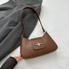 Fashion Simple Casual Women Daily Underarm Single Shoulder Baguette Bag