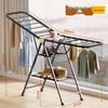 Foldable Wing-Shaped Clothes Drying Rack for Indoor/Outdoor Use