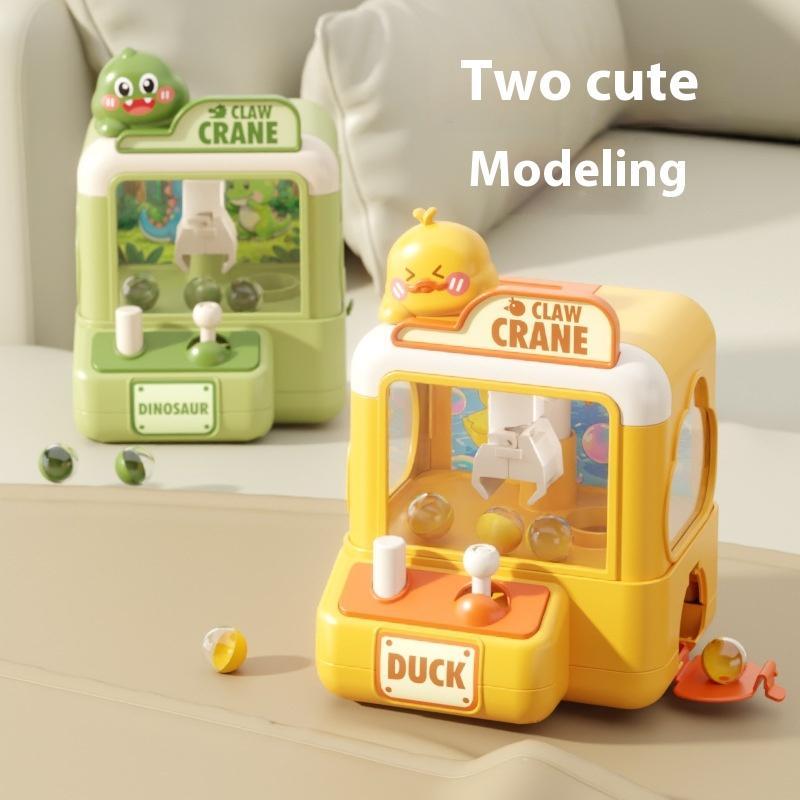 1 Set Enten-Cartoon Greifballspiel für Kleinkinder Kinder Mini Krallenautomat Spielzeug Lustiger Süßigkeiten-Krallenkran mit einfacher Steuerung
